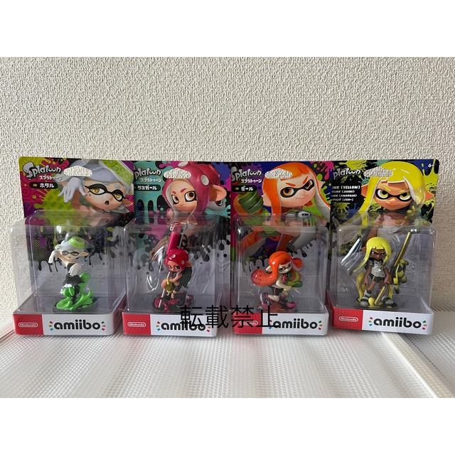 ゲームキャラクター(バラ売り不可) スプラトゥーン　amiibo ガール　4個セット