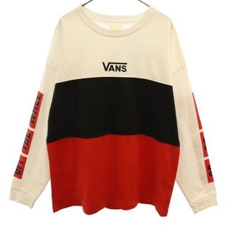 ヴァンズ(VANS)のバンズ ボーダー柄 長袖 Tシャツ M VANS ストリート　スケート メンズ 【中古】  【230223】(Tシャツ/カットソー(半袖/袖なし))