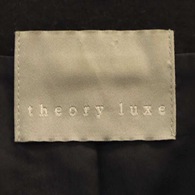 セオリーリュクス ウールブレンド ノーカラー ジャケット 38 ネイビー theory luxe レディース 【中古】 【230223】