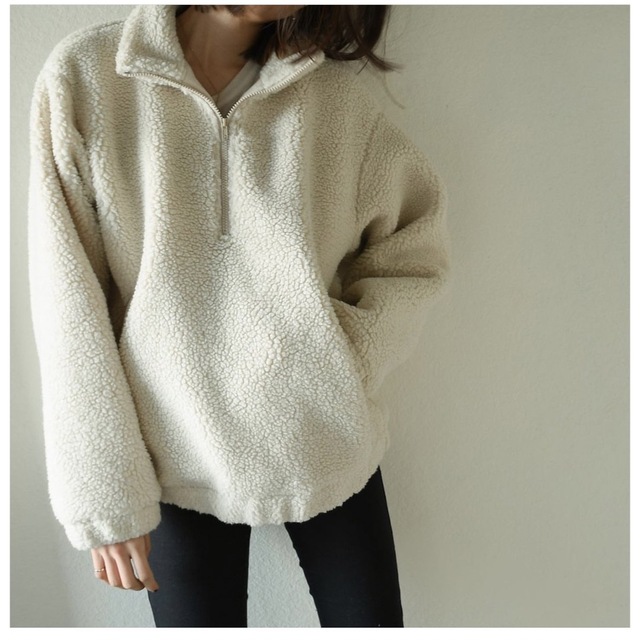 【Alia】 half zipper pullover