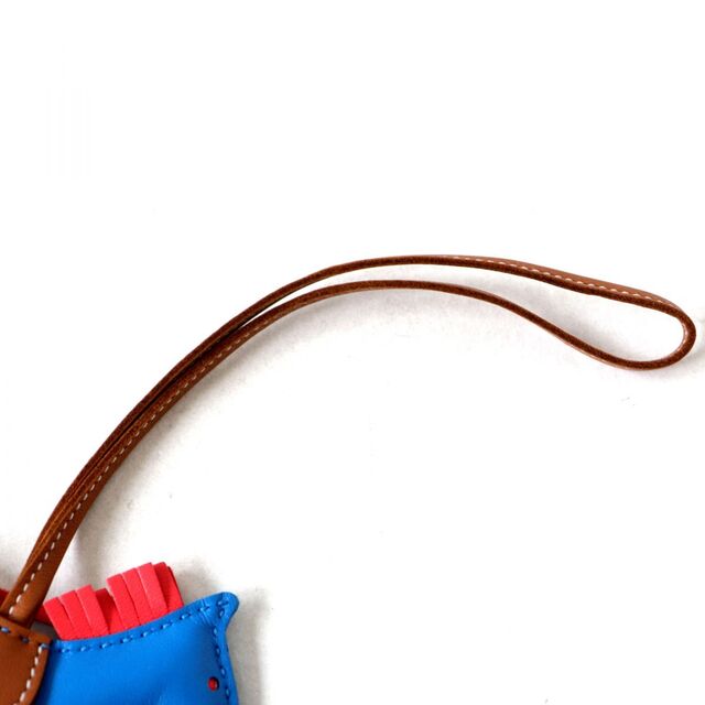 極美品◎仏製 HERMES エルメス ロデオチャームPM ブルーザンジバル