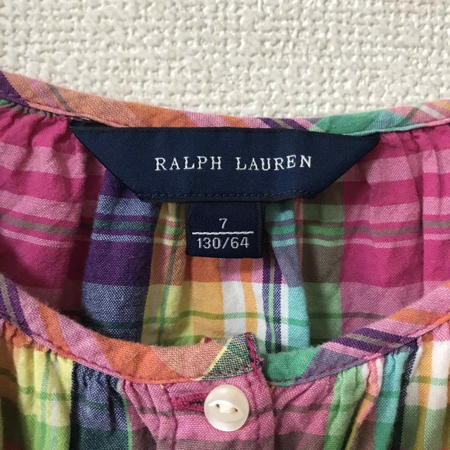 Ralph Lauren(ラルフローレン)のラルフローレン　RALPHLAUREN  長袖シャツ　チェック　マルチカラー キッズ/ベビー/マタニティのキッズ服女の子用(90cm~)(ブラウス)の商品写真