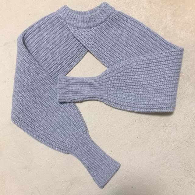 新品 hyke ハイク ribbed sleeves ニット グレー