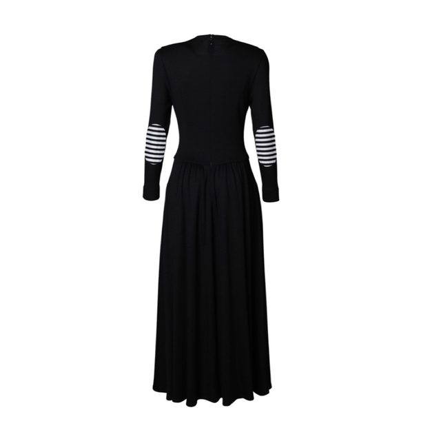 BORDERS at BALCONY　ワンピース　ペプラム　ブラック　36 BORDERS at BALCONY/ボーダーズアットバルコニー】ROUND PEPLUM