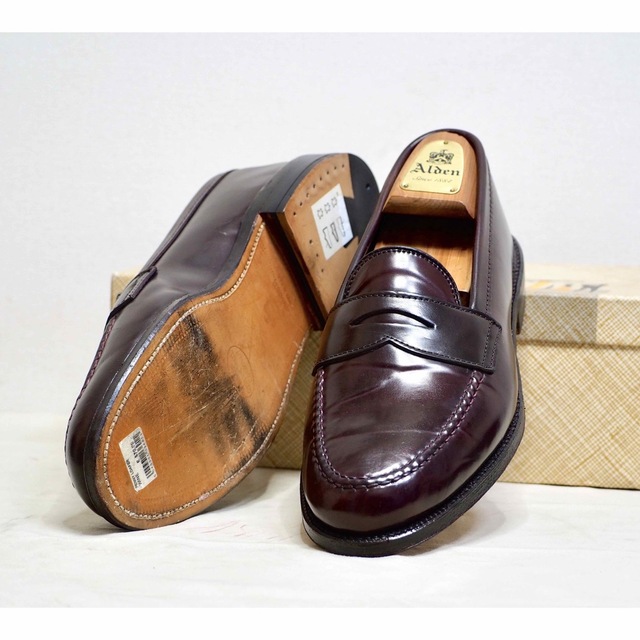 ALDEN 986 Penny Loafer ブラウン サイズ:7D-