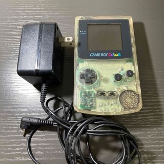 ニンテンドウ(任天堂)のGAME BOY COLOR本体、アダプター(携帯用ゲーム機本体)