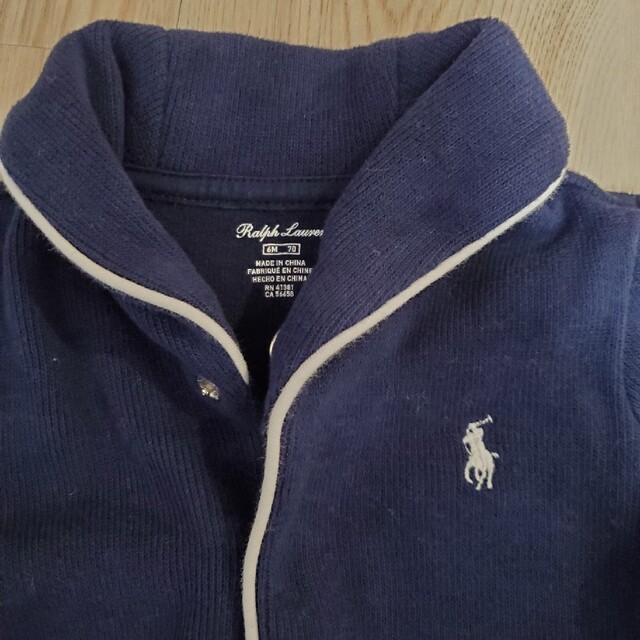 POLO RALPH LAUREN(ポロラルフローレン)のラルフローレン　長袖ロンパース キッズ/ベビー/マタニティのベビー服(~85cm)(ロンパース)の商品写真