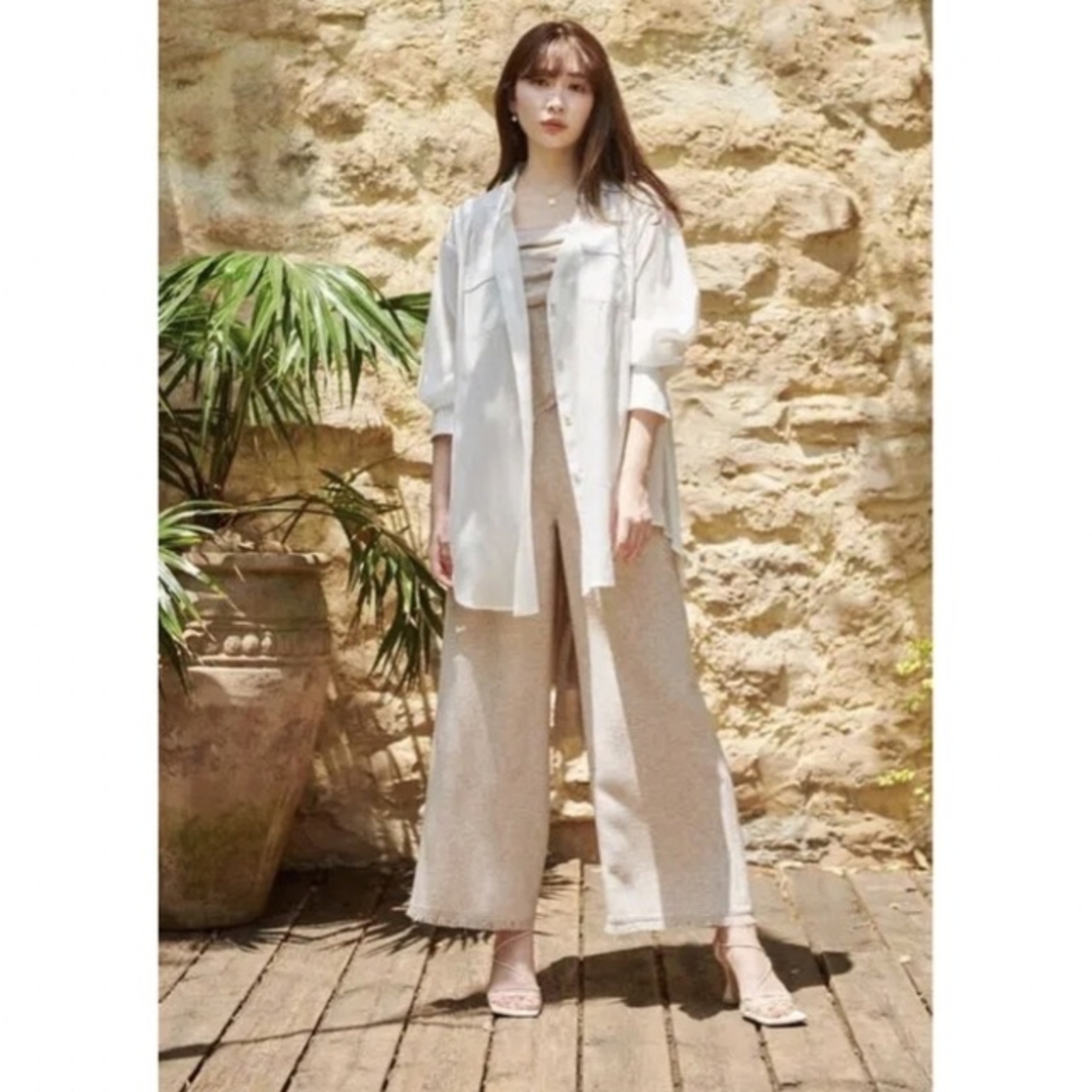 herlipto♡ Cotton-blend Voile Sheer Shirt