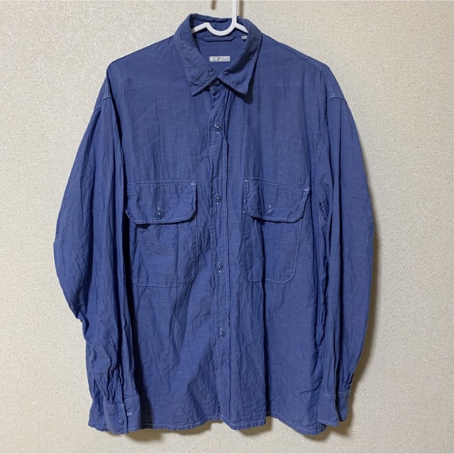COMOLIベタシャンCPOシャツ サックス サイズ1 コモリ camping.com
