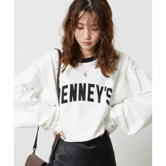 FREAK'S STORE(フリークスストア)のPENNEYS×FREAK’S STORE 別注リンガープリントTシャツ レディースのトップス(Tシャツ(長袖/七分))の商品写真