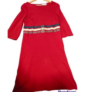 美品 ロベルタディカメリーノ 素敵なバイカラーワンピース