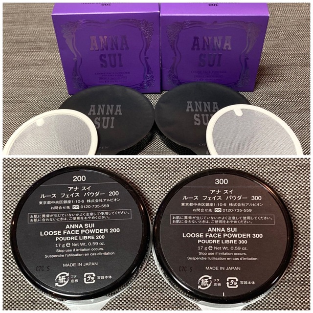 ANNA SUI(アナスイ)の新品❗️アナスイ ルースフェイス パウダー ケース＆レフィル2点 200・300 コスメ/美容のベースメイク/化粧品(フェイスパウダー)の商品写真