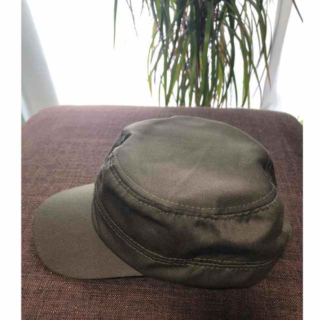 ワークキャップ　サイズ調節付き メンズの帽子(キャップ)の商品写真