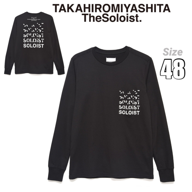 新品 定価1.9万円 タカヒロミヤシタ ザ ソロイスト Tシャツ 48 黒