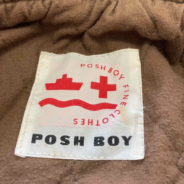 【POSH BOY】 ポッシュボーイ フルジップ刺繍スタジャン 本革レザー