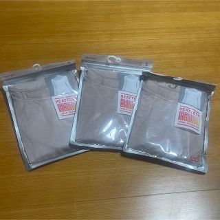 ユニクロ(UNIQLO)のユニクロ ヒートテック バレエネック(8分袖) S 3着セット(アンダーシャツ/防寒インナー)