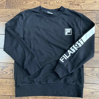 フィラ(FILA)のトレーナー　FILA 黒　150(Tシャツ/カットソー)