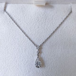 ヴァンドームアオヤマ(Vendome Aoyama)のヴァンドーム青山 ダイヤモンド ドロップ ネックレス Pt950 0.17ct(ネックレス)