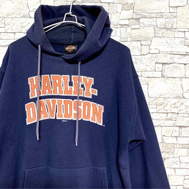 Harley Davidson(ハーレーダビッドソン)のHARLAY-DAVIDSON ハーレーダビッドソン 長袖スウェットパーカー M メンズのトップス(パーカー)の商品写真