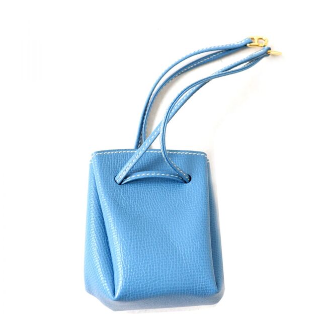 ☆格安中古☆ HERMES ヴェスパポーチ 巾着 ミニバッグ ネイビー
