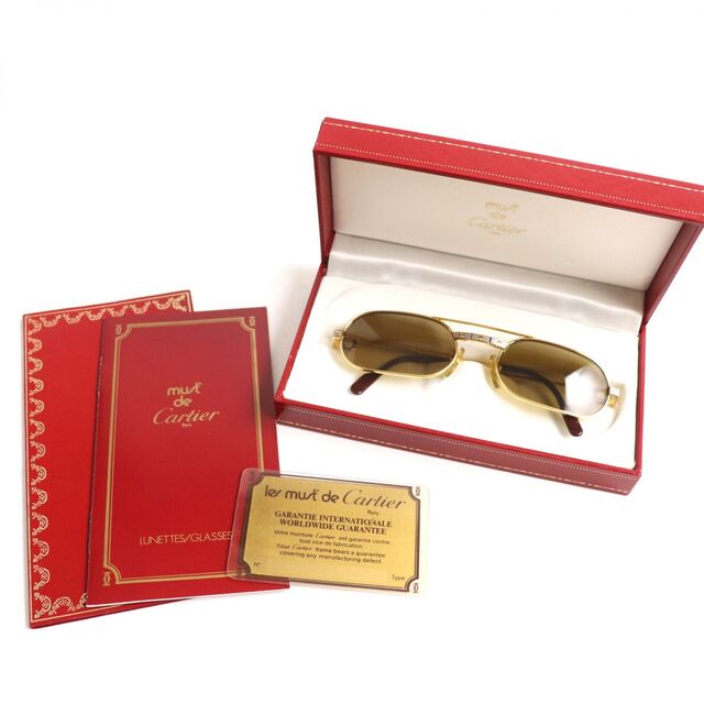 美品▽Cartier カルティエ サントス ツーブリッジ ロゴ金具付き