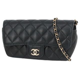 シャネル(CHANEL)のシャネル アイウェアケース レザー 黒 メガネ入れ レディース 美品 1011(その他)