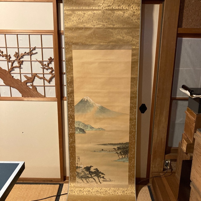 掛け軸 文景富士 泥谷文景作 【冬バーゲン☆】 7200円 backyardcabins