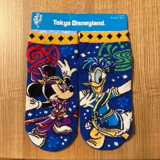 ディズニー(Disney)の東京　ディズニー　ランド　夏祭り　ソックス　靴下　ミッキー　ドナルド　ブルー(キャラクターグッズ)