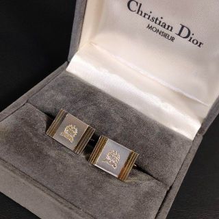 クリスチャンディオール(Christian Dior)の【美品】Dior　ディオール　カフス　CDロゴ　ゴールド　シルバー　カフリンクス(カフリンクス)