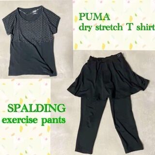 プーマ(PUMA)のM×2】PUMA 速乾ストレッチ Tシャツ + スポルティング スカートパンツ(セット/コーデ)