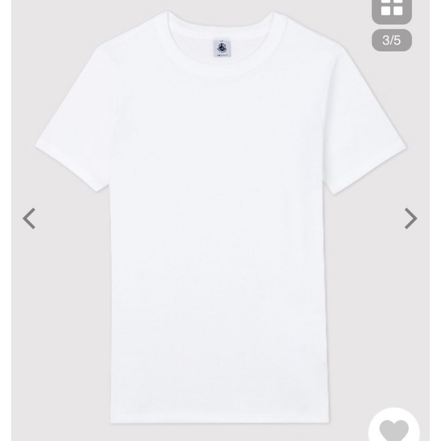 PETIT BATEAU(プチバトー)の新品タグつきPETIT BATEAU　プチバトー クルーネック半袖Ｔシャツ レディースのトップス(Tシャツ(半袖/袖なし))の商品写真