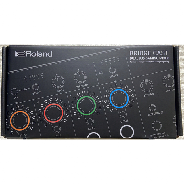 Roland(ローランド)の新品未使用 ROLAND BRIDGE CAST ゲーミングオーディオミキサー 楽器のレコーディング/PA機器(ミキサー)の商品写真