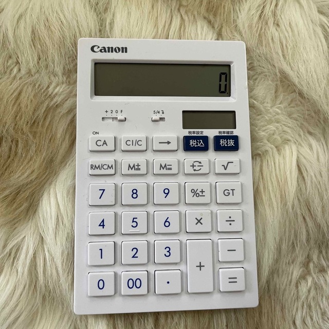 Canon(キヤノン)のCanon 電卓　HS 121T インテリア/住まい/日用品のオフィス用品(オフィス用品一般)の商品写真