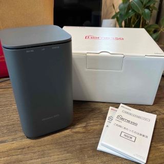 エヌティティドコモ(NTTdocomo)の【美品】docomo home 5G HR01 ダークグレー(PC周辺機器)