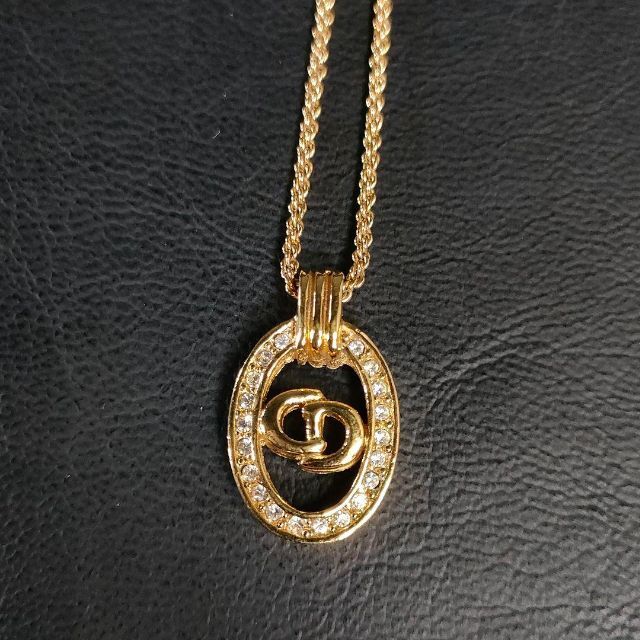 美品】Dior ディオール ネックレス サークルCD ゴールド ライン