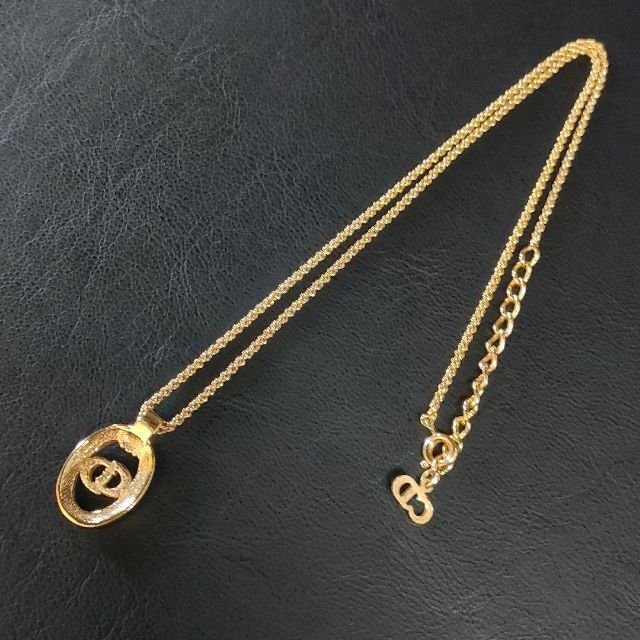 美品】Dior ディオール ネックレス サークルCD ゴールド ライン