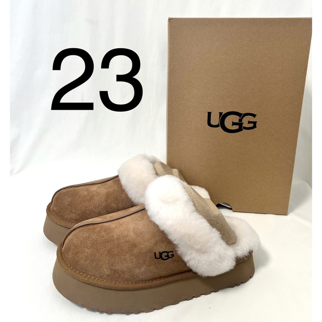 24 ugg クラシック スリッパ ムートン ファー チェスナット アグ