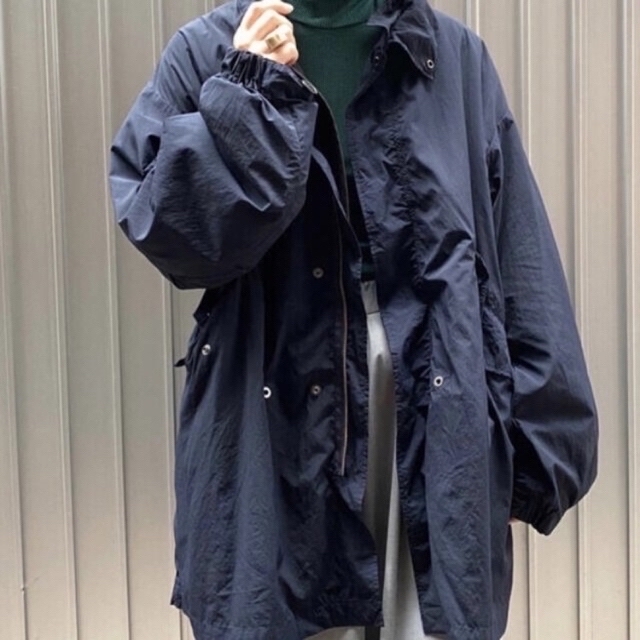 ATON - ATON VENTILE NYLON SHORT MODS COAT NAVYの通販 by すてきな