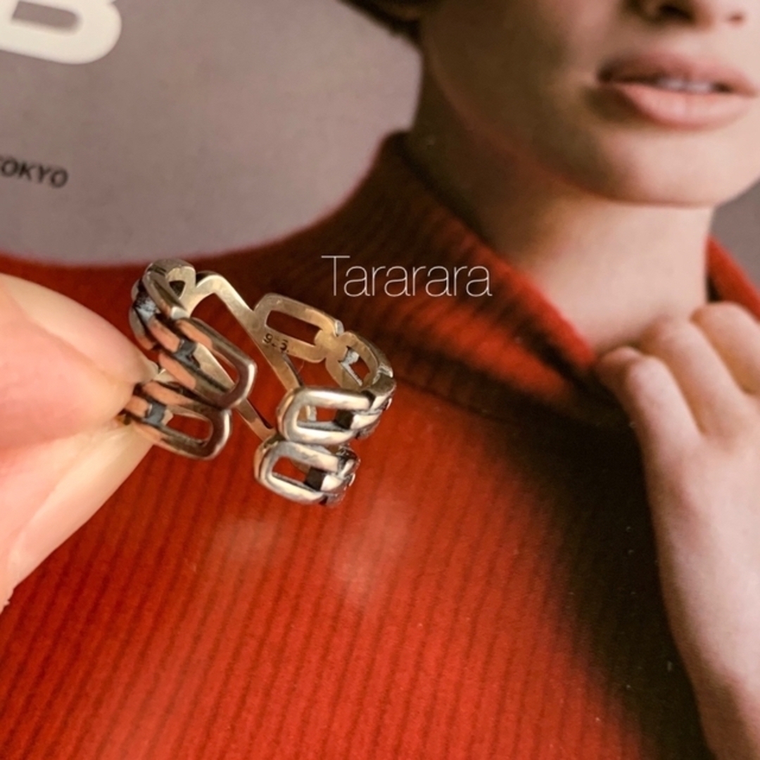 ☆なお☆ 様♡  ラスト1点‼️●silver925 Wchain ring● レディースのアクセサリー(リング(指輪))の商品写真