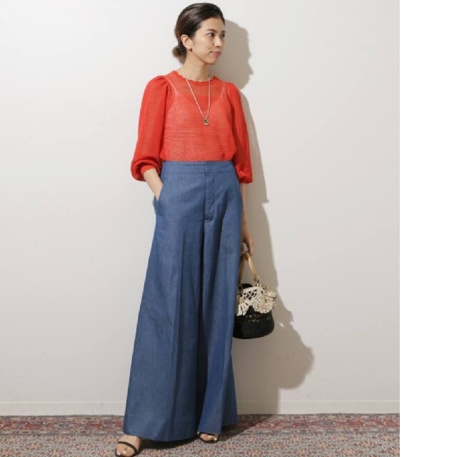 IENA LA BOUCLE - IENA LA BOUCLE 新品 タグ付き デニムバギーパンツの