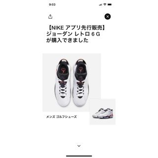 ジョーダン(Jordan Brand（NIKE）)のナイキ エアジョーダン6 ロー ゴルフ  ホワイト インフラレッド(スニーカー)