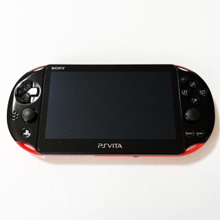 プレイステーションヴィータ(PlayStation Vita)のSONY PlayStationVITA 本体 PCH-2000 レッドブラック(携帯用ゲーム機本体)