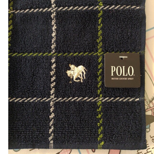 POLO RALPH LAUREN(ポロラルフローレン)のPOLO　ポロラルフローレン　ハンドタオル メンズのファッション小物(ハンカチ/ポケットチーフ)の商品写真