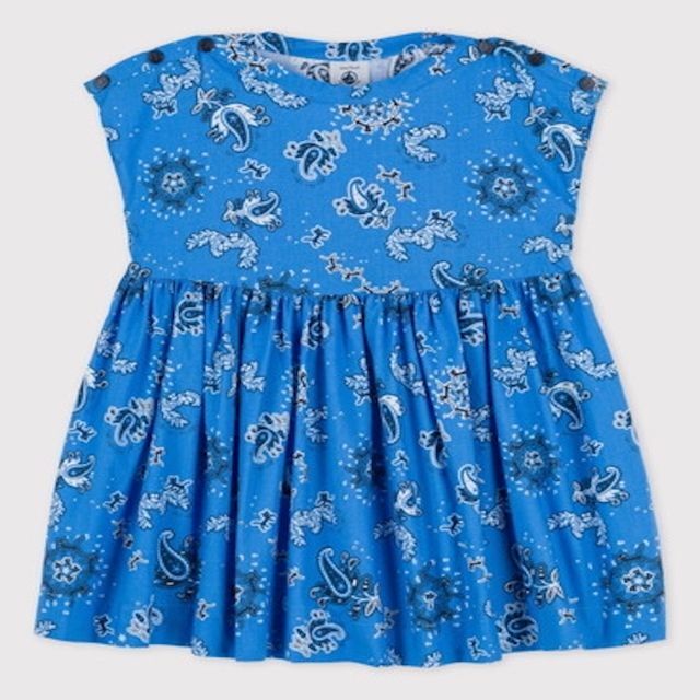 PETIT BATEAU - プチバトー　ペイズリー柄ワンピース　２４Mサイズ　新品未使用