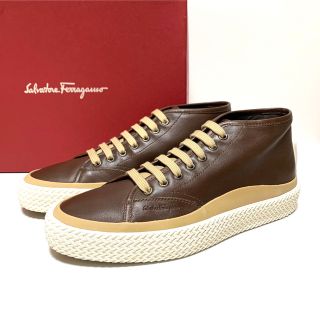 サルヴァトーレフェラガモ(Salvatore Ferragamo)の☆2点セット 良品 フェラガモ 20ss カーフレザー スニーカー イタリア製(スニーカー)