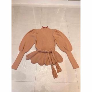 レッドヴァレンティノ(RED VALENTINO)のエリザベッタフランキ　ウエストマークニット(ニット/セーター)