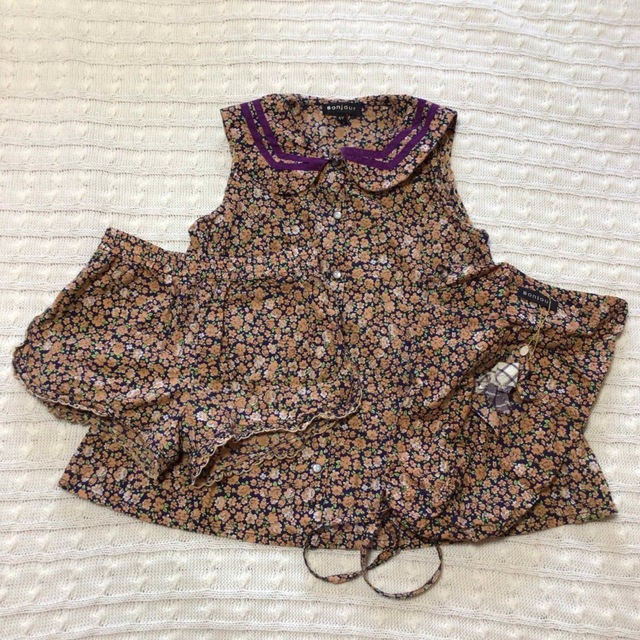 Caramel baby&child (キャラメルベビー&チャイルド)のbonjour diary パジャマセット　　サイズ　6 キッズ/ベビー/マタニティのキッズ服女の子用(90cm~)(ブラウス)の商品写真