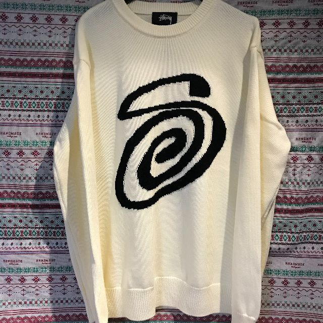 STUSSY CURLY S SWEATER ニット セーターL 代引き人気 .0%割引