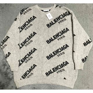 バレンシアガ(Balenciaga)のバレンシアガ　総柄ニット(ニット/セーター)