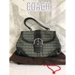 コーチ(COACH)の【美品】COACH コーチ 6349P ミニシグネチャー ハンドル ハンドバッグ(ハンドバッグ)